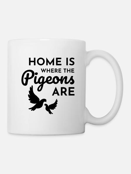 Pigeon Racing Lover Züchter Fancier Zucht lustig - Tasse - Weiß