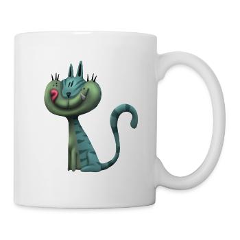 funny cat - Mug - white - Right