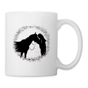 Cheval - Mug blanc - blanc - Droite