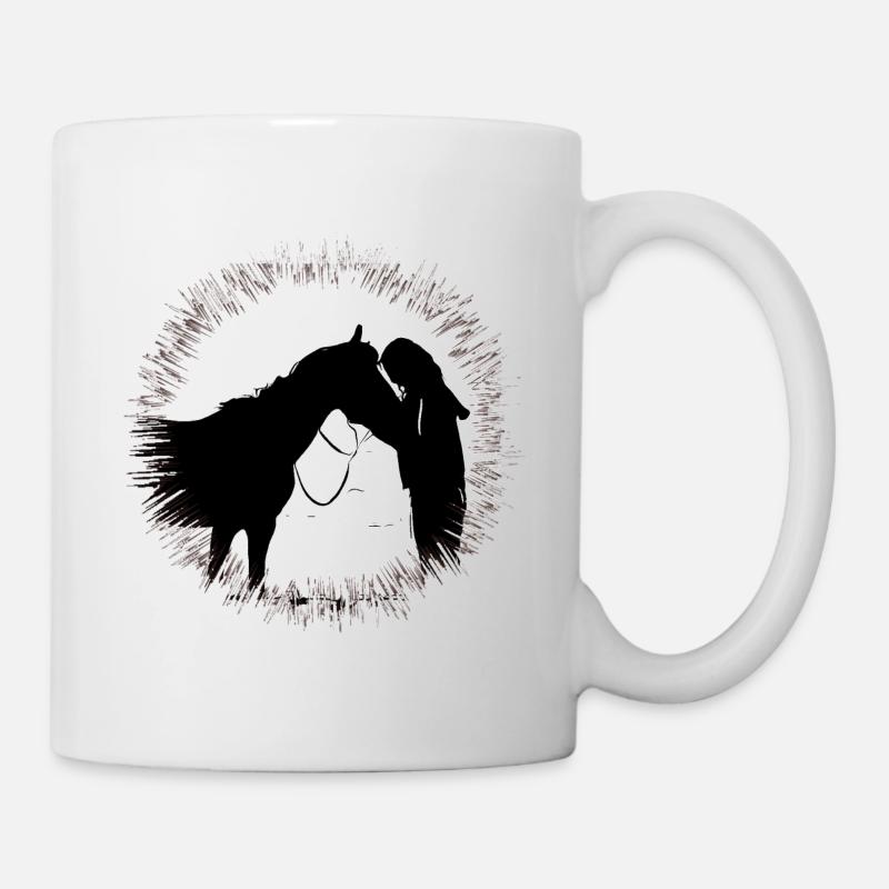 Cheval - Mug blanc - blanc