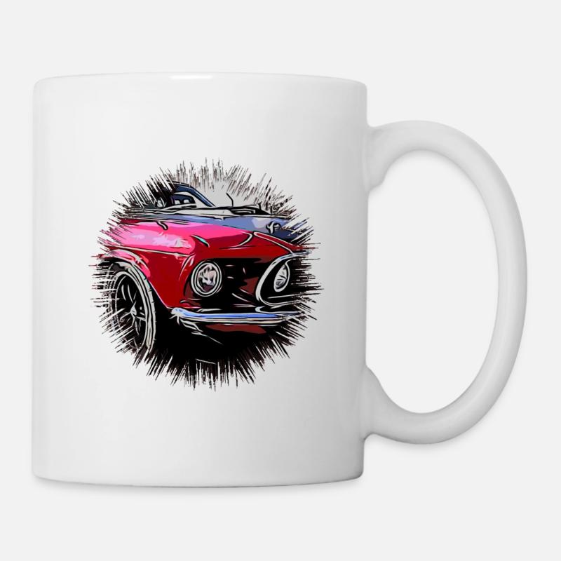 Auto - Tasse - Weiß