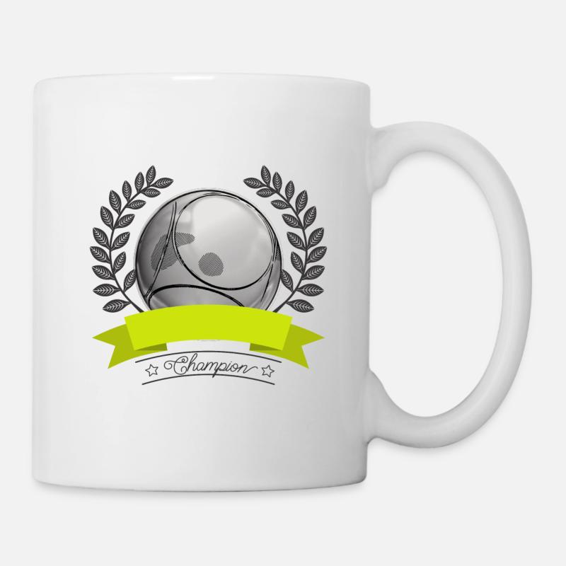 Boule Champion Emblem - Mug - white