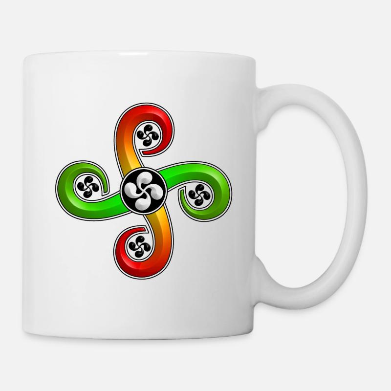 Croix Basque Lauburu - Mug blanc - blanc