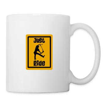 Just ride scooter - Mug - white - Right