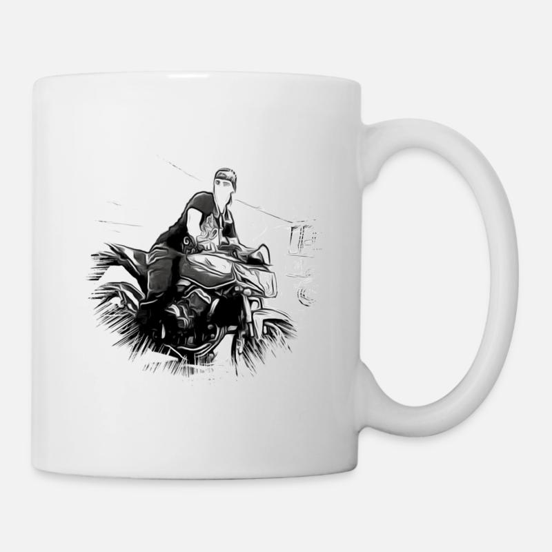 Motorrad - Tasse - Weiß