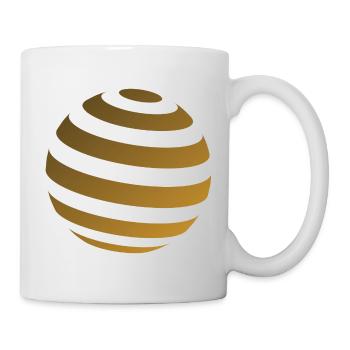 3d Kreis Kugel - Tasse - Weiß - Rechts