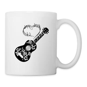 Love Ukulele Geschenk Musiker Hawaii - Tasse - Weiß - Rechts