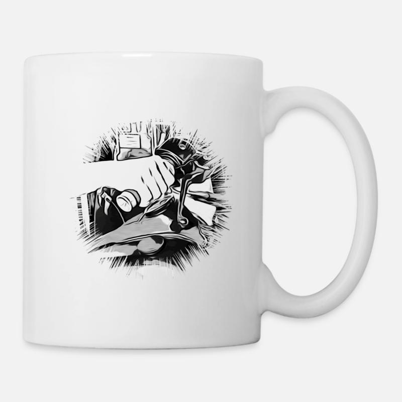 Motorrad - Tasse - Weiß