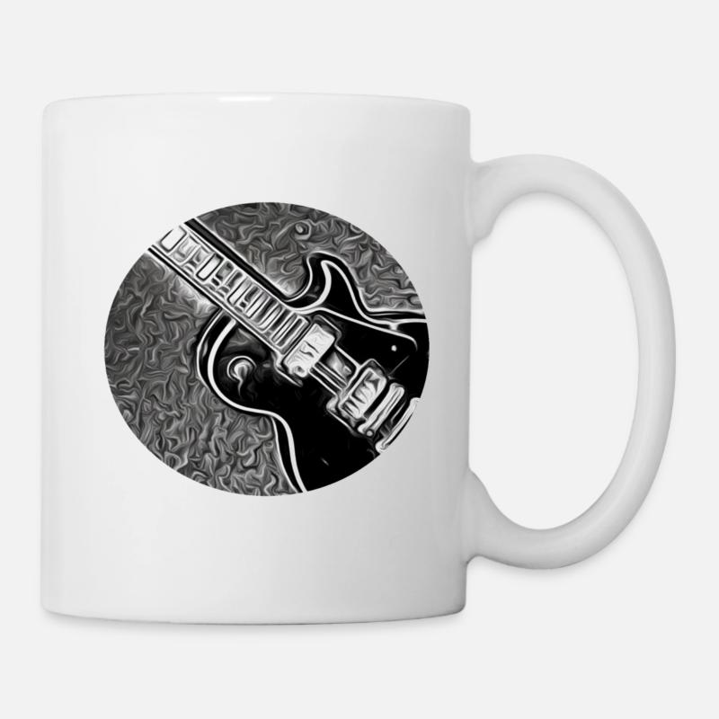 Gitarre - Tasse - Weiß