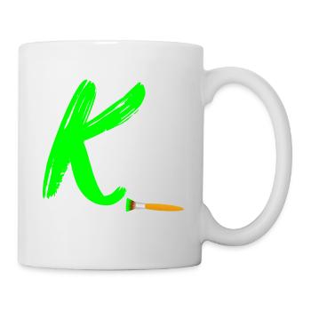 brush grün k - Tasse - Weiß - Rechts