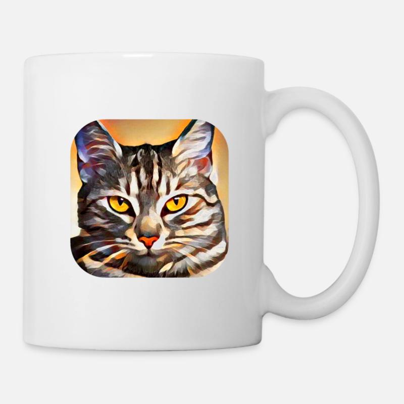 Katze - Tasse - Weiß