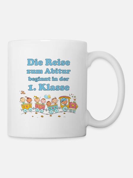 Die Reise zum Abitur - Tasse - Weiß