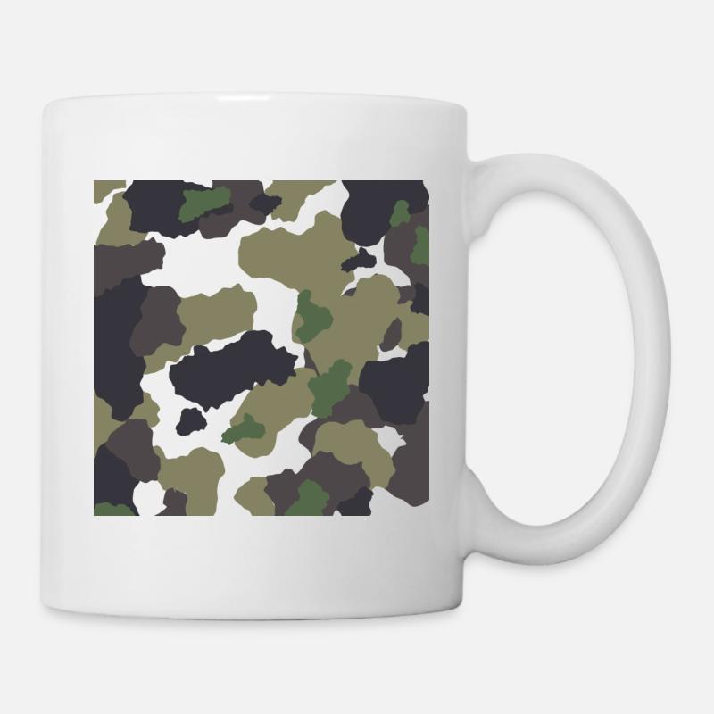 Camouflage militaire - Mug blanc - blanc
