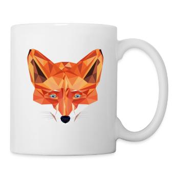 Fuchs Tier Abstrakt - Tasse - Weiß - Rechts