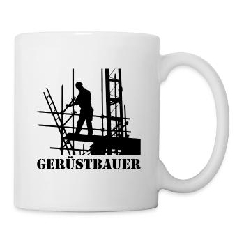 Gerüstbauer Arbeit Geschenk Gerüster Beruf - Tasse - Weiß - Rechts