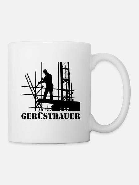 Gerüstbauer Arbeit Geschenk Gerüster Beruf - Tasse - Weiß
