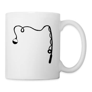 Pêche pêche cadeau pêche - Mug blanc - blanc - Droite