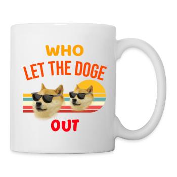 Dogecoin - Who let the doge out - Mug - white - Right