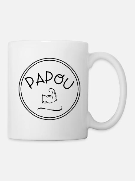 PAPOU - Mug blanc - blanc