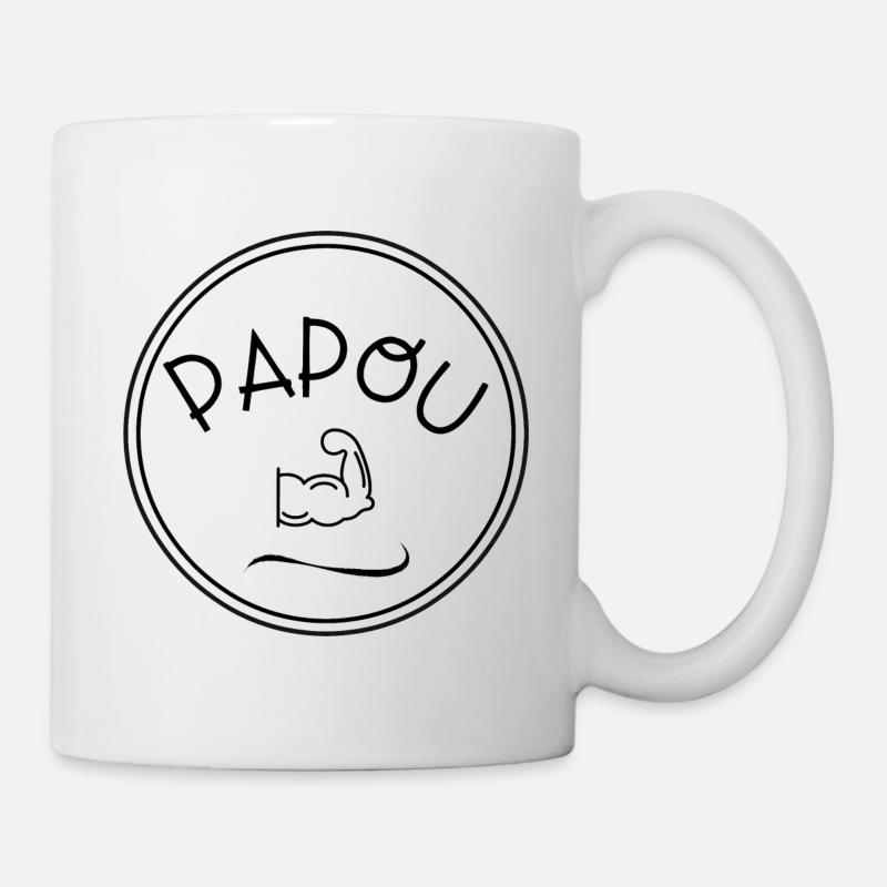 PAPOU - Mug blanc - blanc