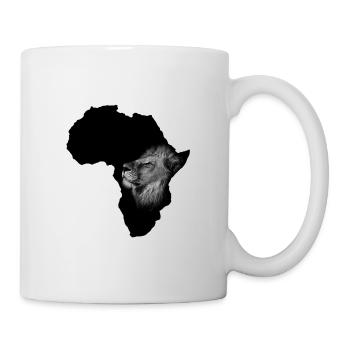 Afrique lion - Mug blanc - blanc - Droite