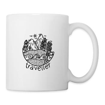 TRAVELLER - TRAVEL HOLIDAYS TRAVEL (b) - Mug - white - Right