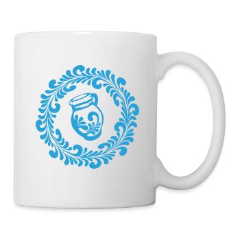 Apfelwein Hessen Äppelwoi Geschenk Hessisch Babbel - Tasse - Weiß - Rechts