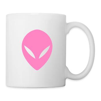 Ufo Alien Head Pink - Mug - white - Right