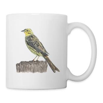 Golden Bunting Bird - Mug - white - Right