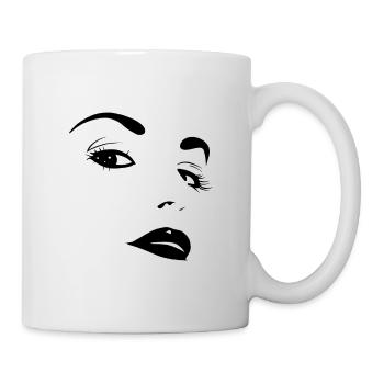 Woman face - Mug - white - Right