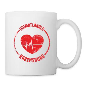 Hoimatländle Ravensburg Ravensburger Heimatstadt - Tasse - Weiß - Rechts