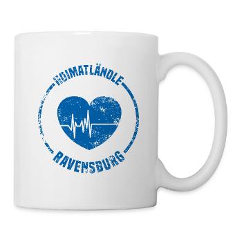 Hoimatländle Ravensburg Schwaben Heimatstadt - Tasse - Weiß - Rechts