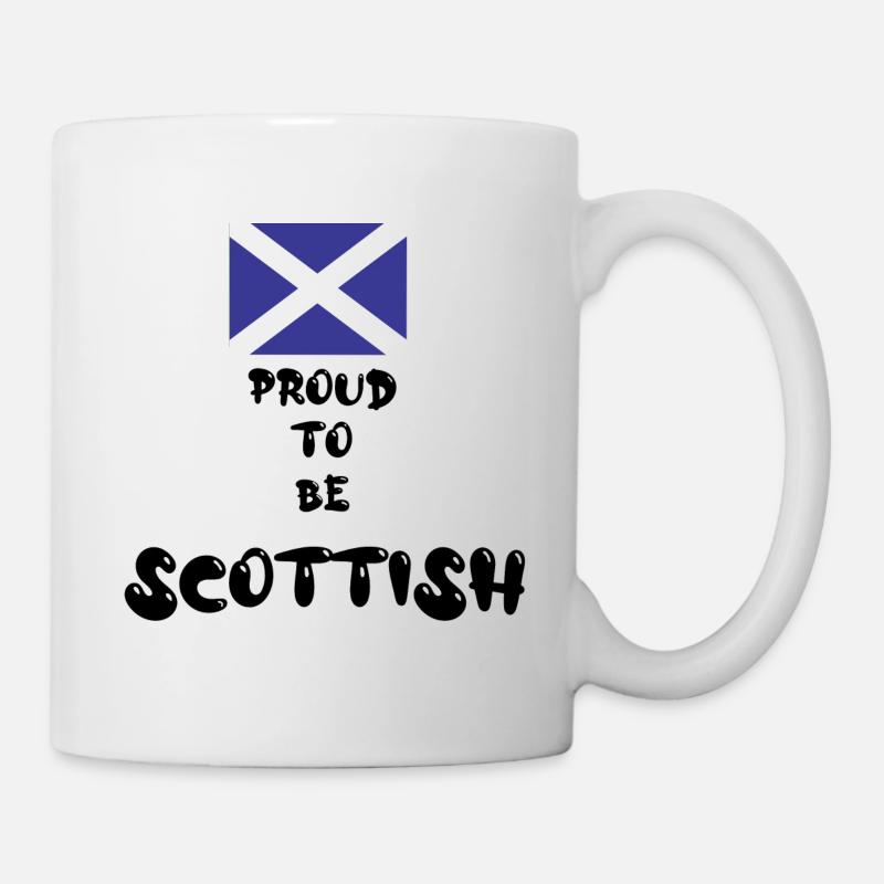 'Proud To Be Scottish' - Tasse - Weiß