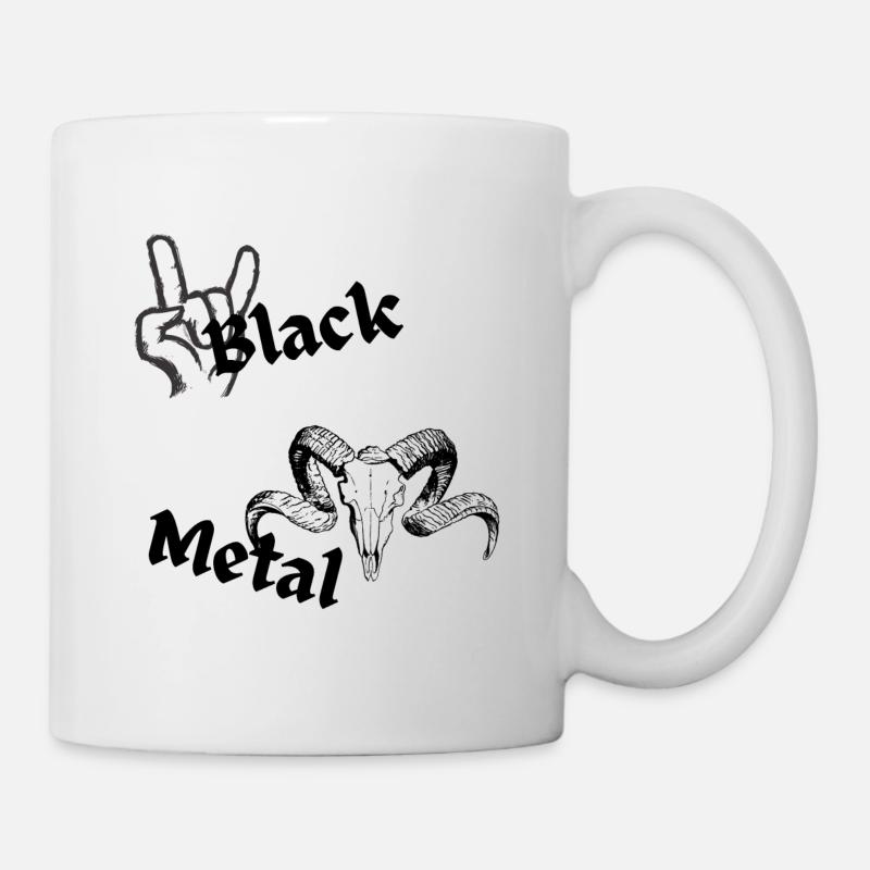 Black Metal - Tasse - Weiß