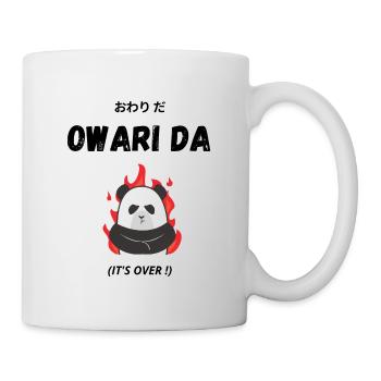 Owari Da Kanji Japanese Anime Combat - Mug - white - Right