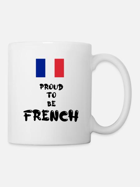 « Fier d’être Français » - Mug blanc - blanc