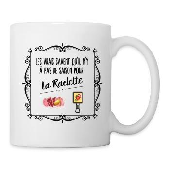 Raclette - Mug blanc - blanc - Droite