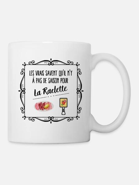 Raclette - Mug blanc - blanc