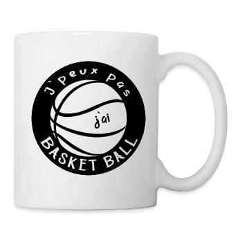 J peux pas j ai basket ball - Humour - Mug blanc - blanc - Droite