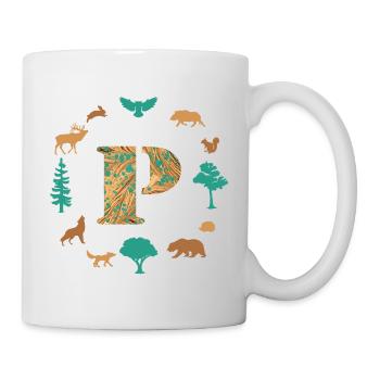 wald e 95 p - Tasse - Weiß - Rechts
