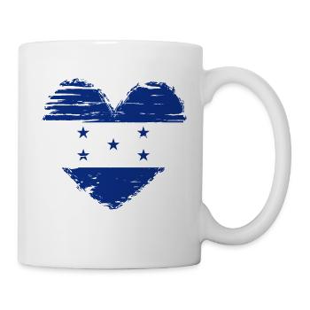 Honduras Heart Flag Flag Coat of Arms - Mug - white - Right