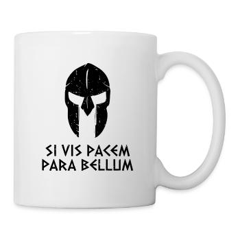 Si vis pacem para bellum Spartaner - Tasse - Weiß - Rechts