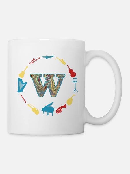 musik e 201 w - Tasse - Weiß