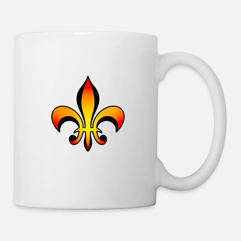 Fleur de lys - Mug blanc - blanc