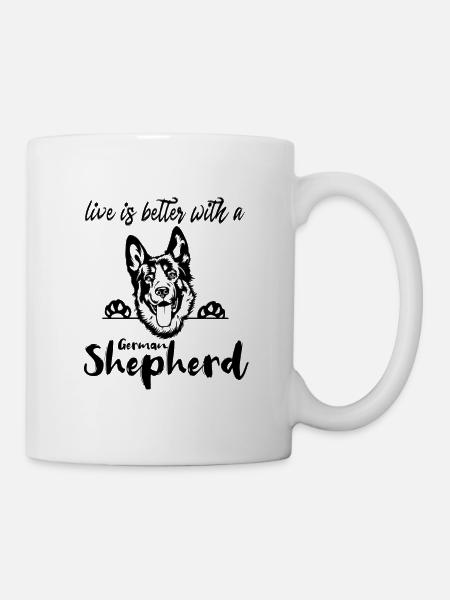 Berger allemand - Mug blanc - blanc