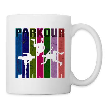 Parkour Freerunner Traceur Le Parcour parkourshirt - Tasse - Weiß - Rechts
