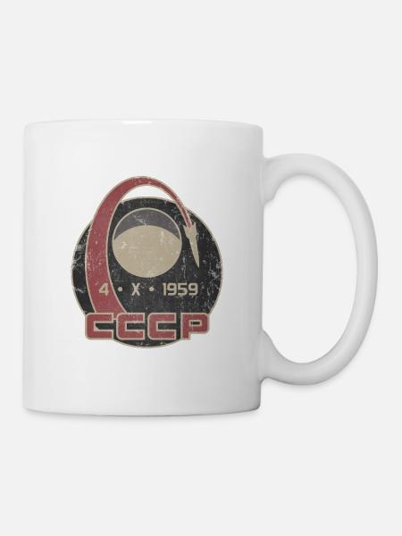 USSR Gagarin Space Astronaut Russia Gift - Mug - white