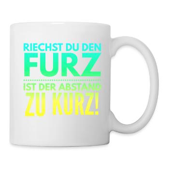 Si tu sens le pet, la distance est trop courte - Mug blanc - blanc - Droite