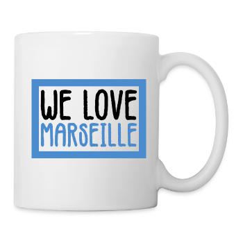 on adore Marseille ville Française du Sud - Mug blanc - blanc - Droite