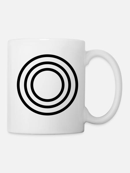 Kreis Symbole Zeichen - Tasse - Weiß